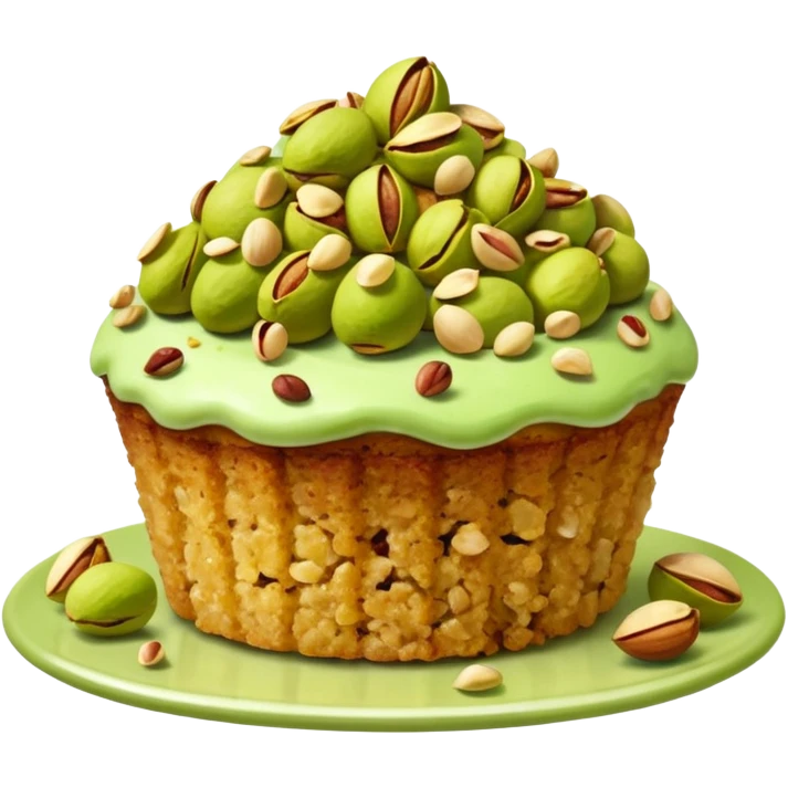 Pistachio Crumble Cakes emoji