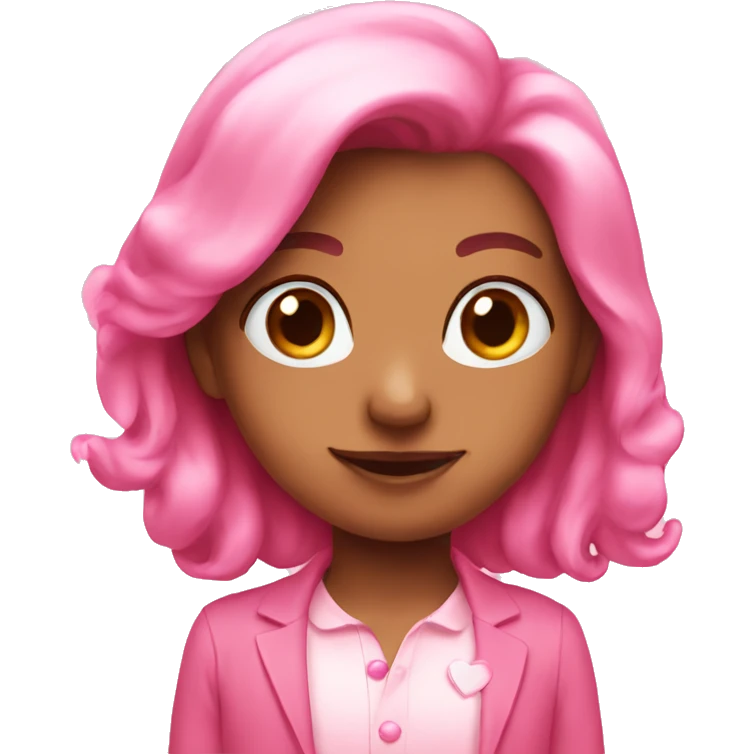 Pink love emoji