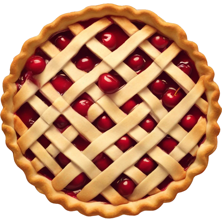 Cherry pie emoji