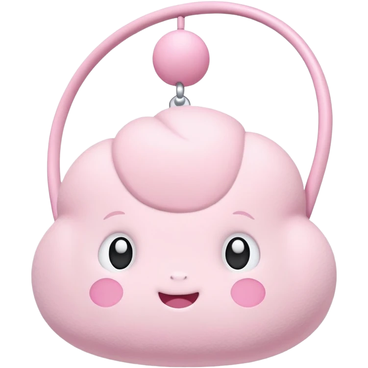 Pink baby Mobil emoji