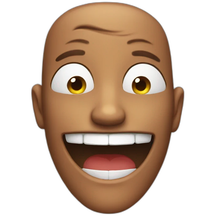 Fake smile emoji