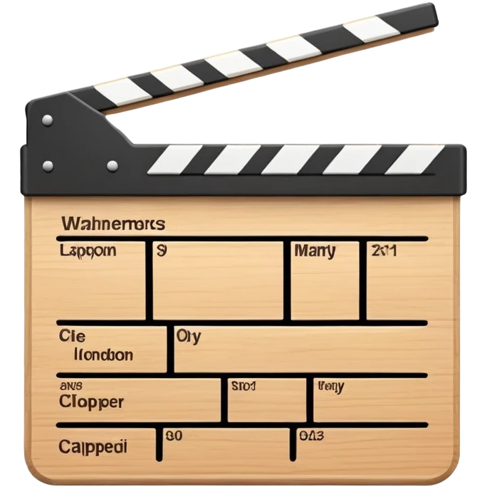 clean clapperboard  emoji