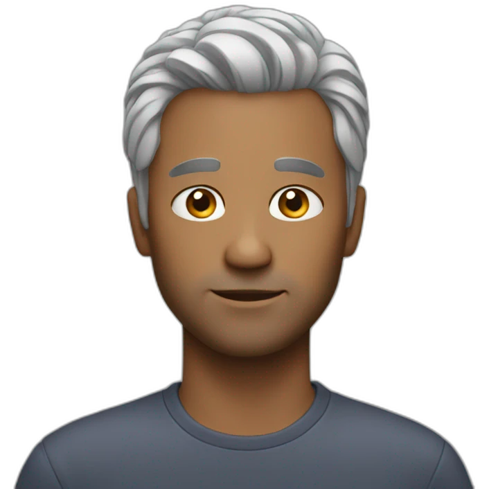 Less hair male 40 years old emoji