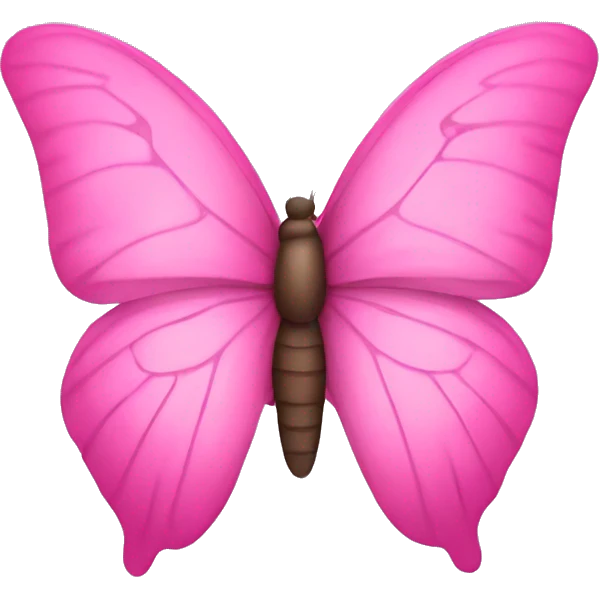 Pink butterfly emoji