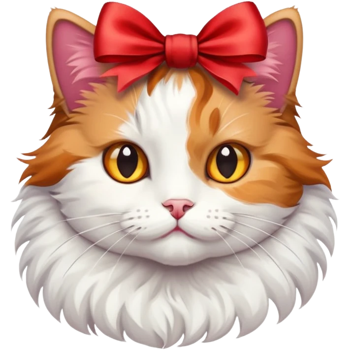 Cat with ribbon emoji