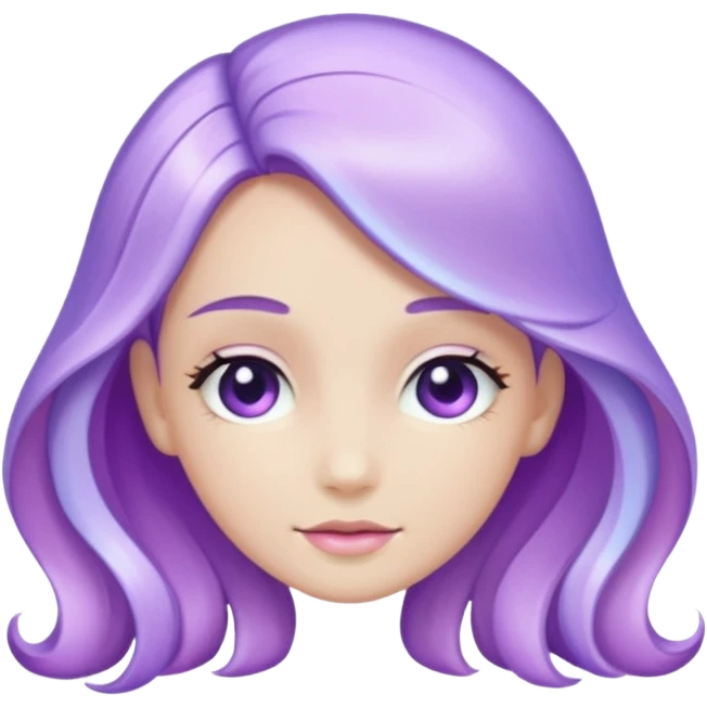 light violet elegant hair accessory emoji