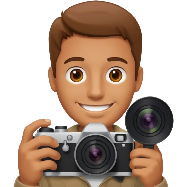 مرد دوربین به دست emoji