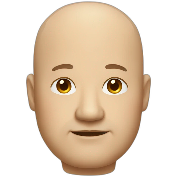 Fat balding man emoji