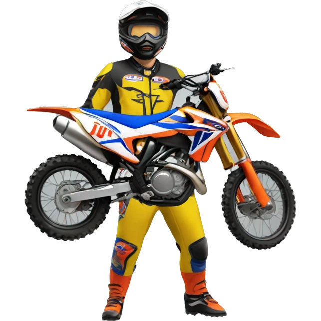 Jul qui fait de la moto cross  emoji