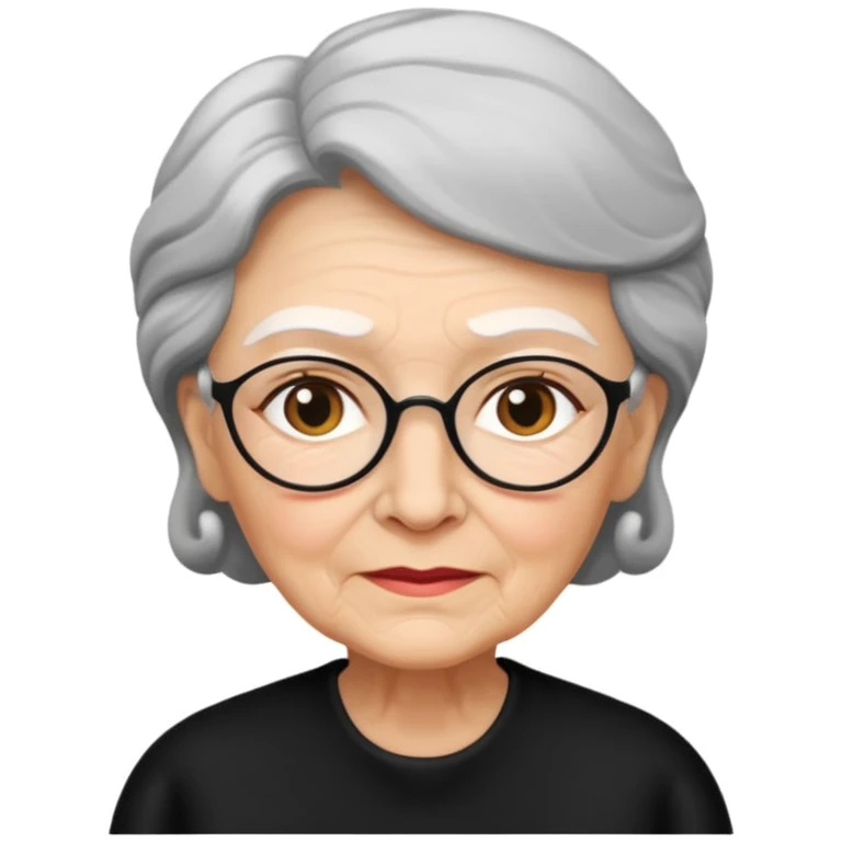 Siyah giymiş babaanne emoji