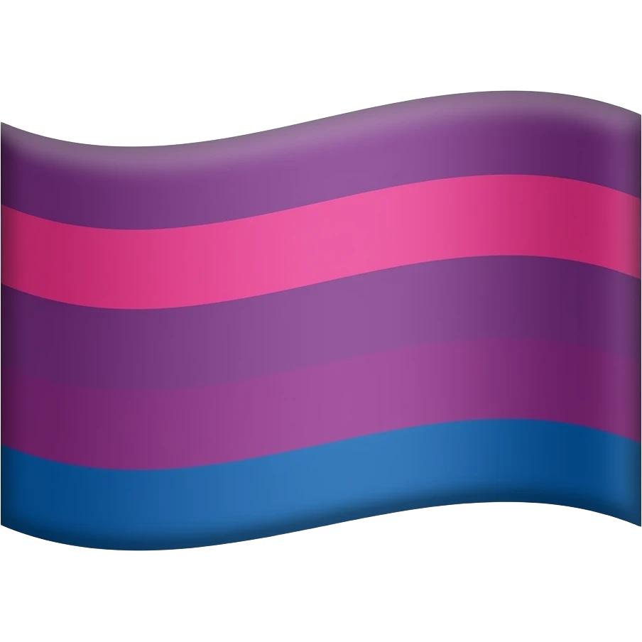 Bandeira bissexual emoji
