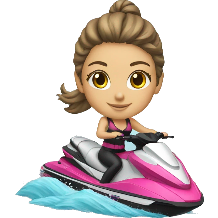 Jetski with girl emoji