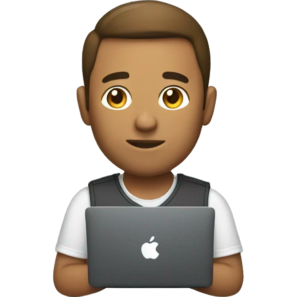 Developer using MacBook emoji