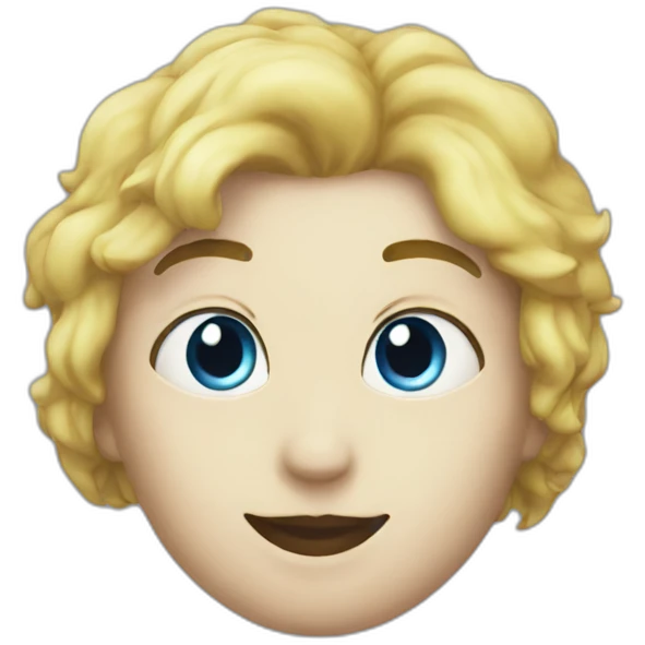 Lune bleu emoji