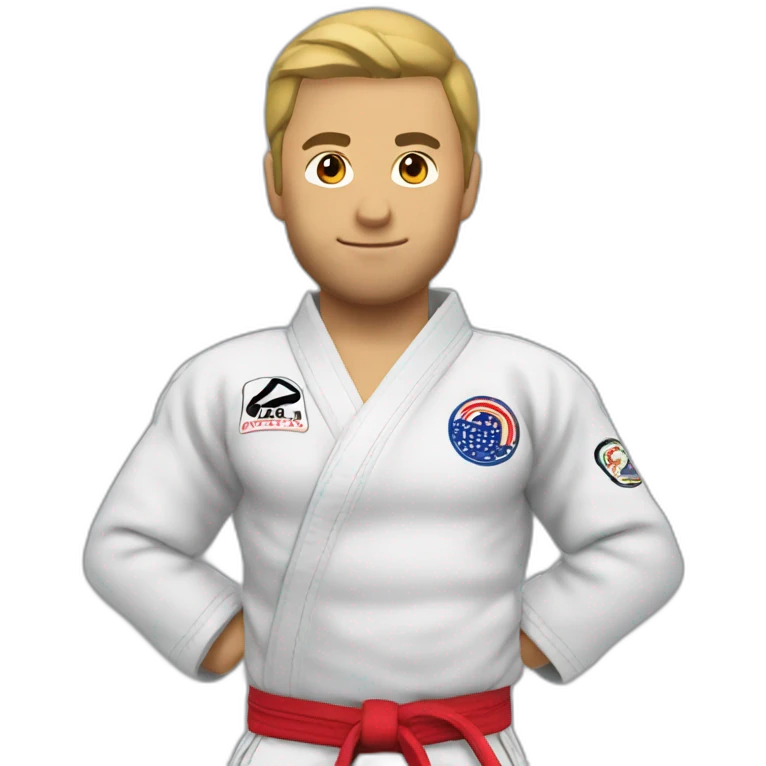 jiu-jitsu fighter emoji