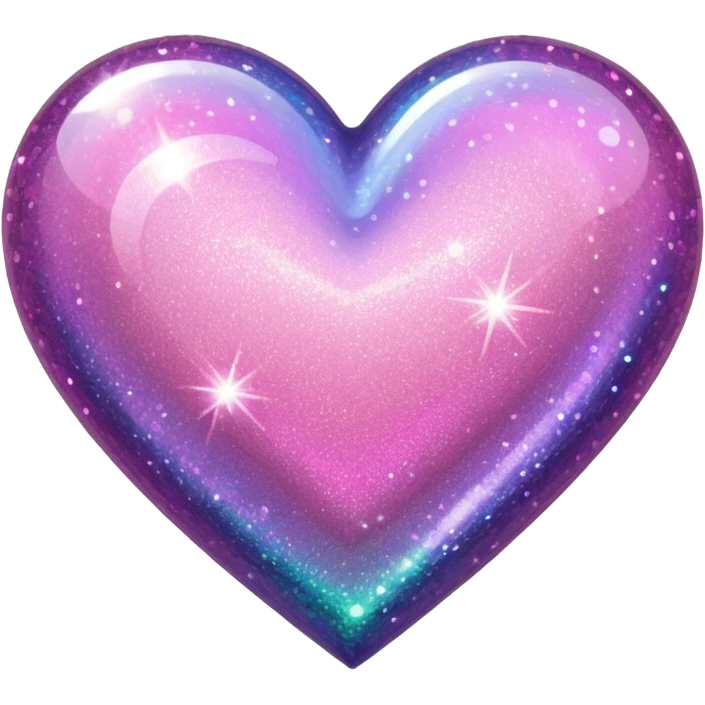 Glitter heart. emoji