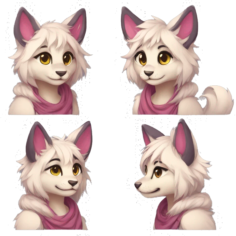 Shy kawaii cute anthro furry by Falvie, LiLaiRa, griffsnuff, AngieWolf emoji