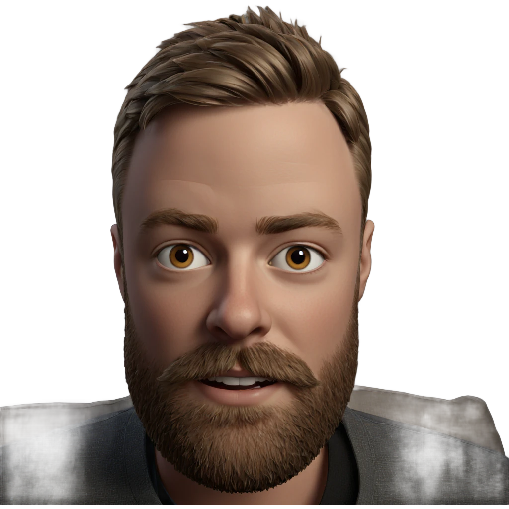 realistic portrait of bearded boy emoji