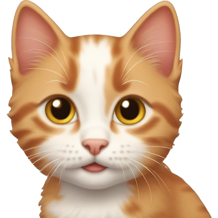 The red-haired kitten emoji
