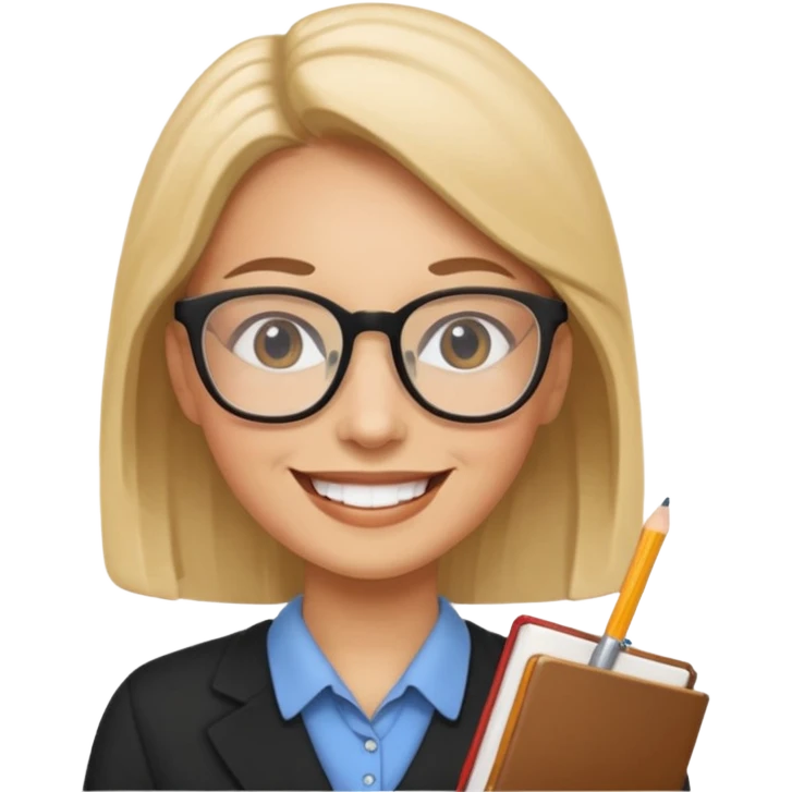 I feel tired but happy to be a teacher emoji