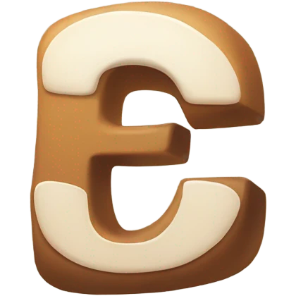 Letter E in cute font  emoji