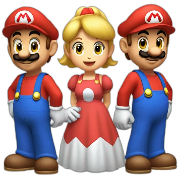 Four children playing super Mario wonder emoji
