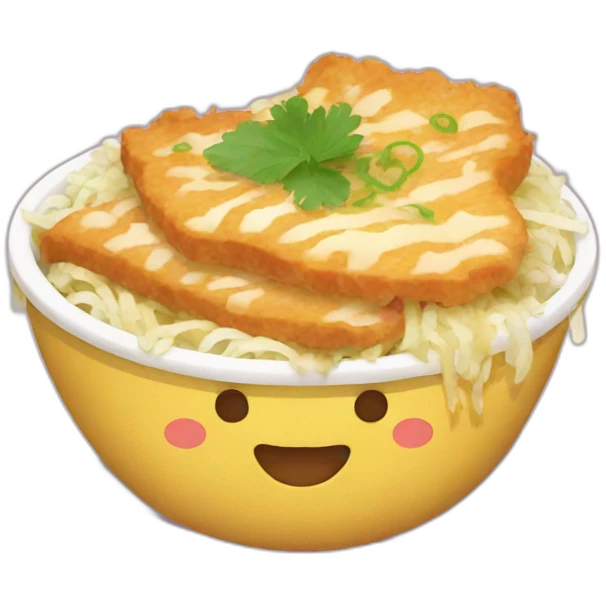 happy katsudon emoji