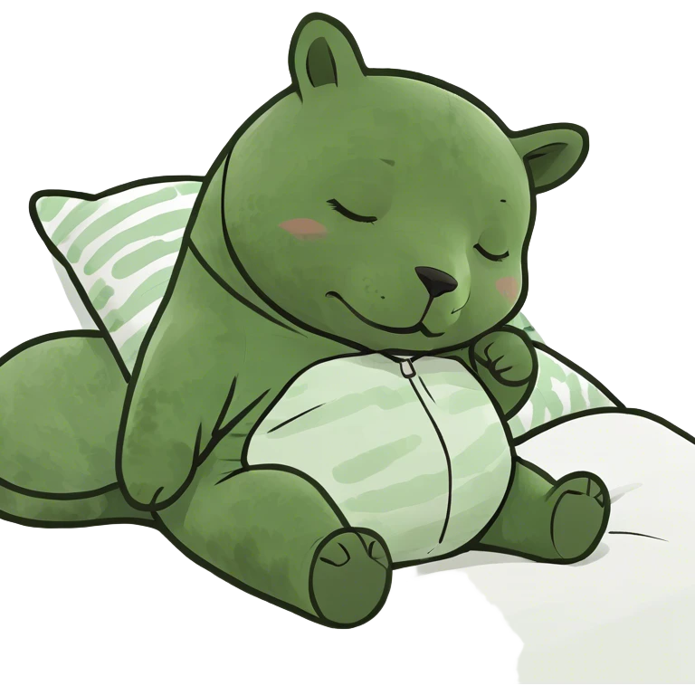 baby sleeping on bed emoji