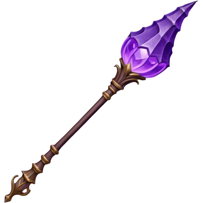 esoteric purple witch staff emoji