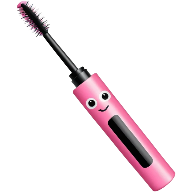 Pink tube of mascara  emoji