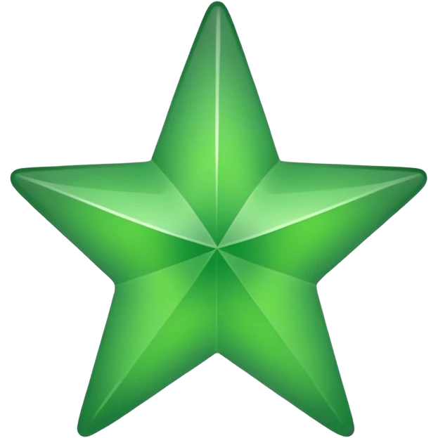 create a trustpilot green colour normal star but it need to be a normal star for review emoji