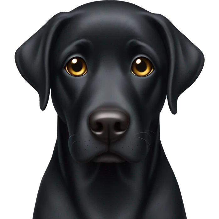 black lab with kind eyes emoji