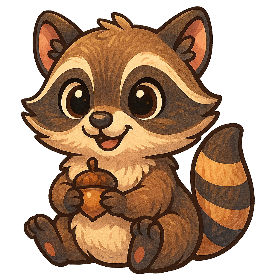 raccoon sticker emoji