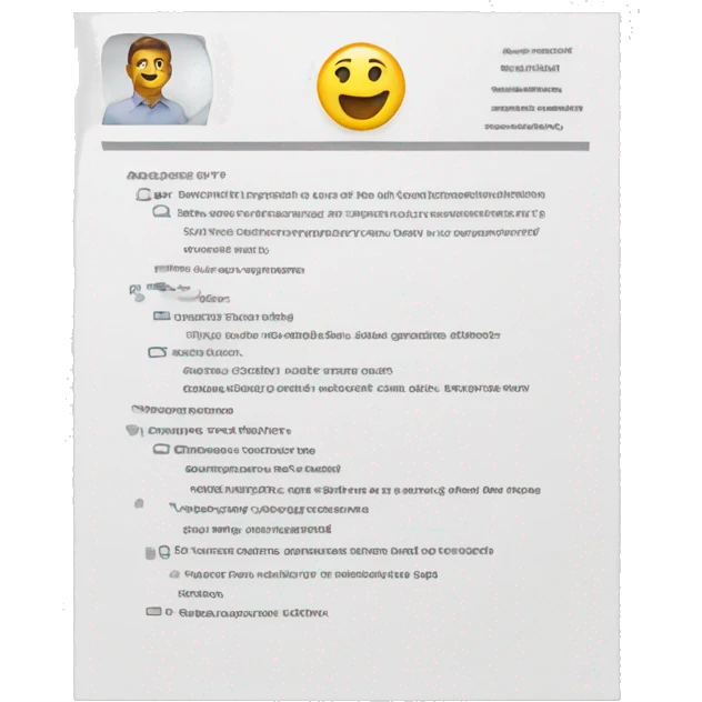 Resume document emoji