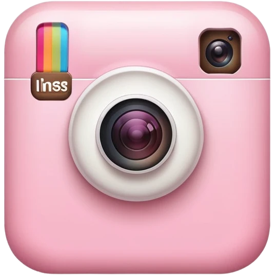 Baby pink Instagram icon emoji