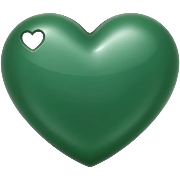 Deep green heart emoji