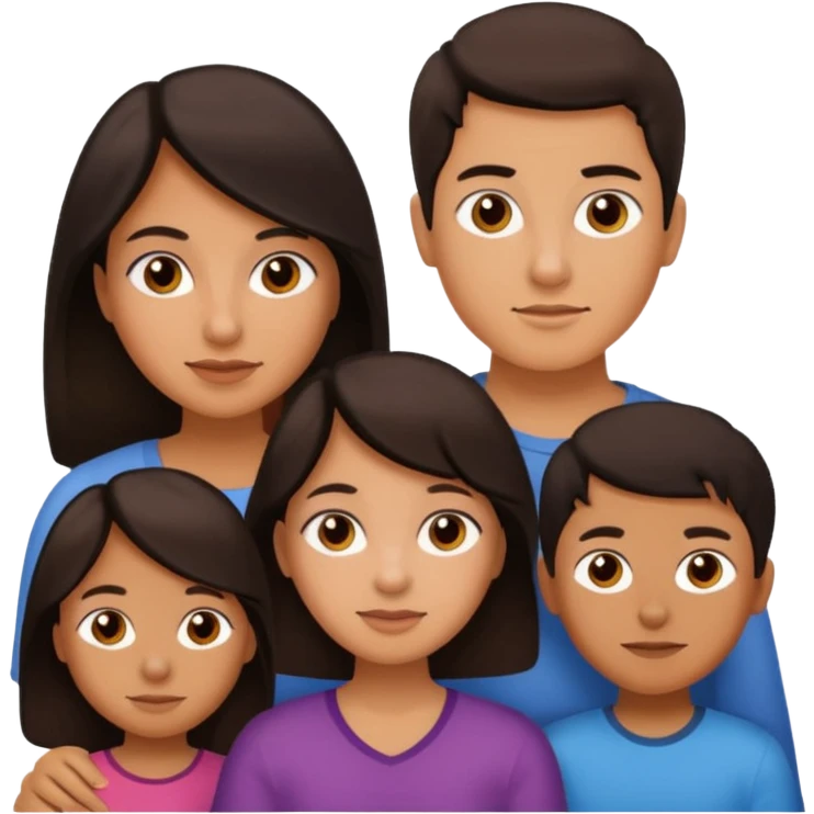 Latin mom with 3 kids. 15 year old girl. 13 year old boy and a 3 year old girl. emoji