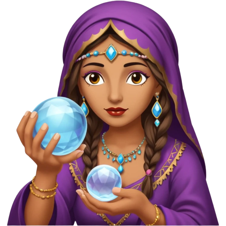 Gypsy fortune teller – Crystal ball




















 emoji