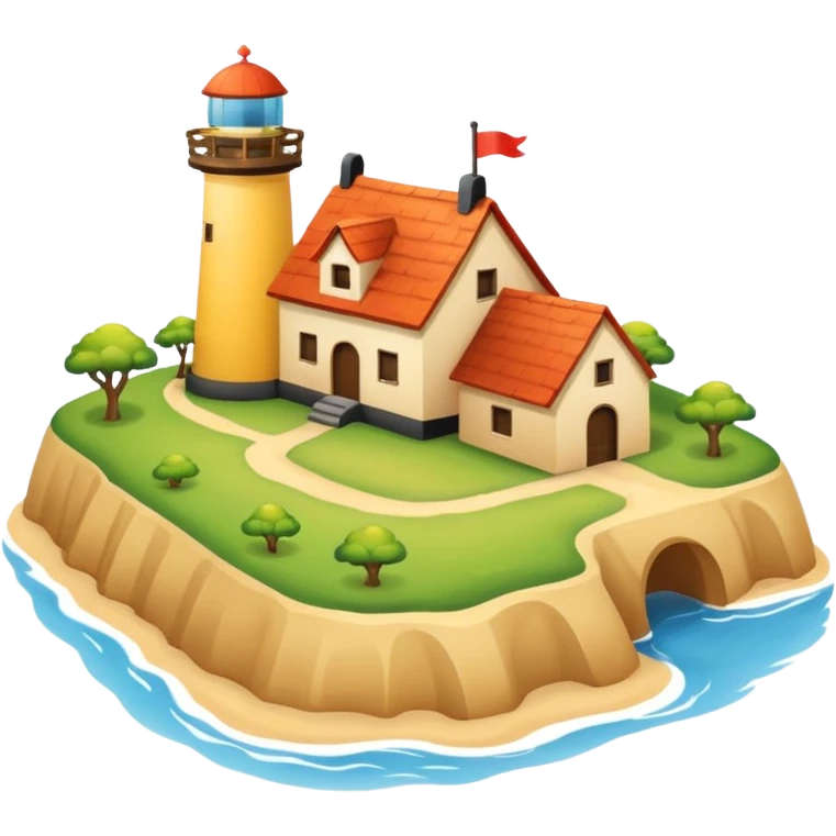Mach mir einen einfachen Emoji von der Insel Sylt, wie wenn man sie von oben sehen würde auf einer Landkarte  emoji