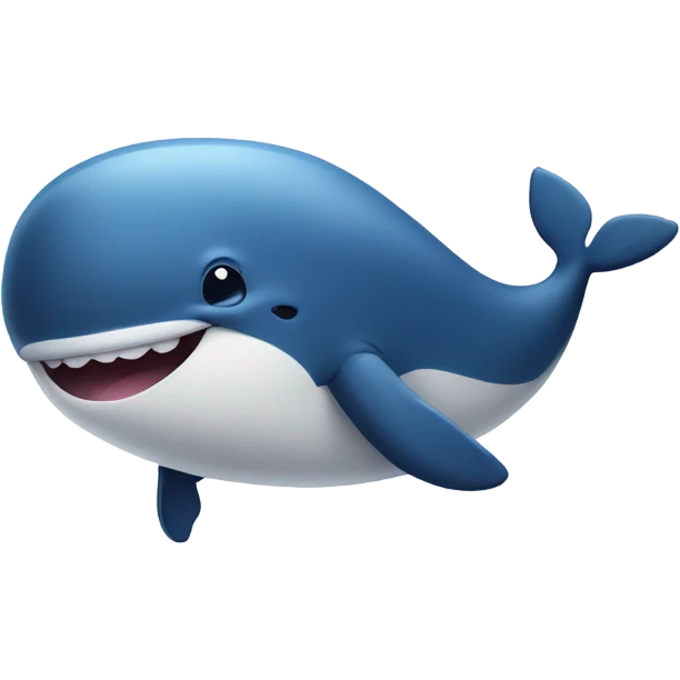 Big fat whale smirking big emoji