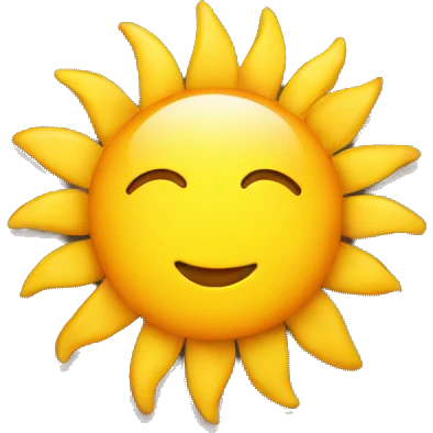 Sun face  emoji