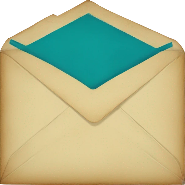 Vintage envelope emoji
