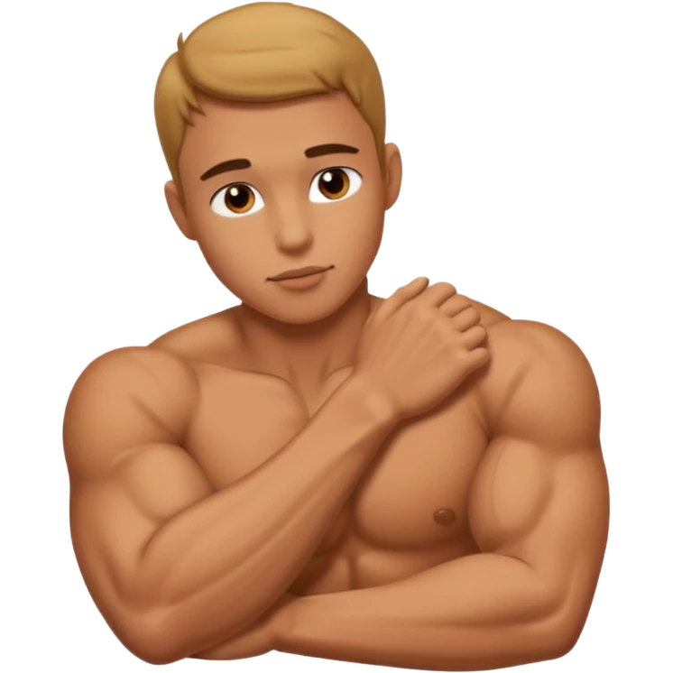 Kissing arm muscle  emoji
