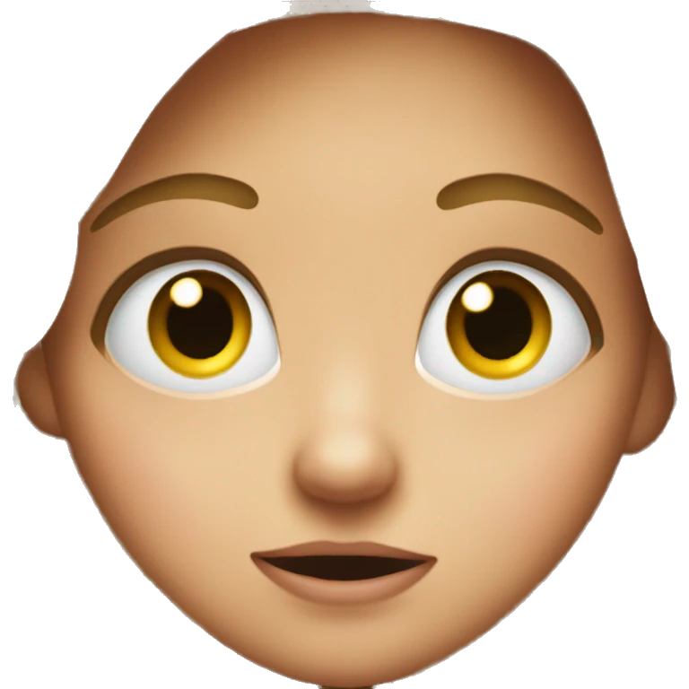 
A surprised girl with starry eyes emoji
