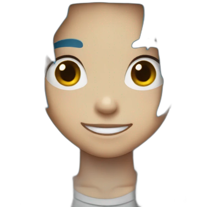 Blue hair boy emoji