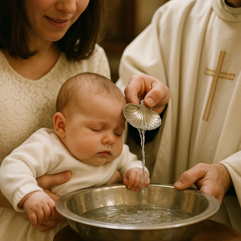 baby being baptized emoji