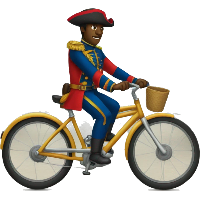 Genere Dessalines sur un vélo  emoji