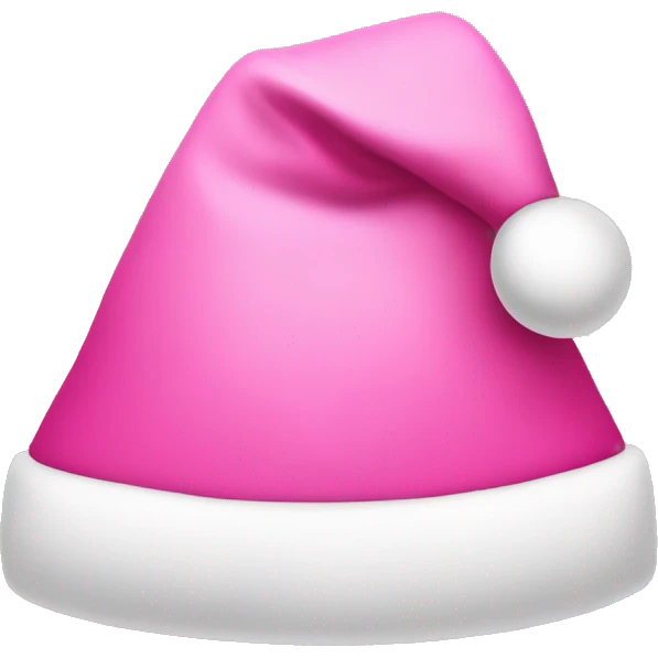 pink christmas hat  emoji