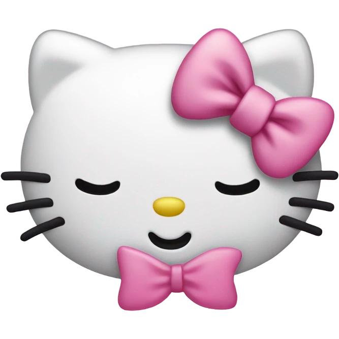 Hello kitty sleeps emoji