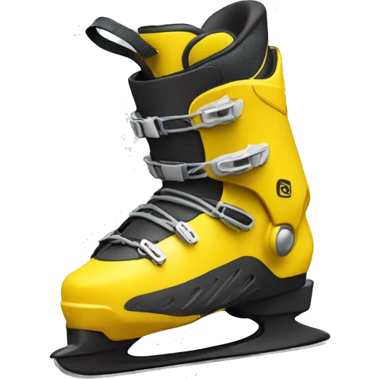 yellow ski boots emoji